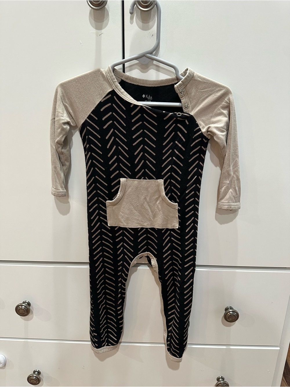 Kyte BABY Midnight Herringbone Longall